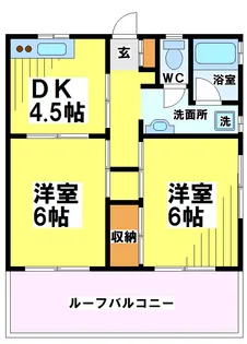 東京都府中市白糸台2【マンション】の間取り