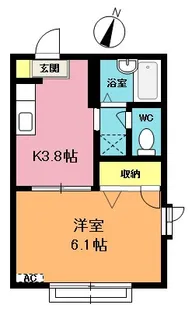フォーゲル【1階】の間取り