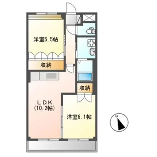 ティアナグリーンヒル【2階】の間取り