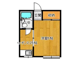 コーポ中川【2階】の間取り