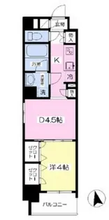 東京都港区白金1【マンション】の間取り