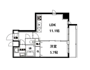 エム・グランヴィア駒形【10階】の間取り