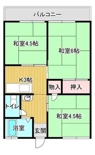シティハイム清水【2階】の間取り