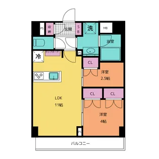 LIME RESIDENCE KAWAGUCHI EAST【6階】の間取り