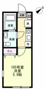 グランツ藤が丘【1階】の間取り
