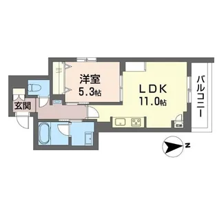 bonheur【3階】の間取り