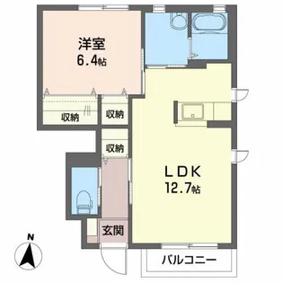 リフェール A【1階】の間取り