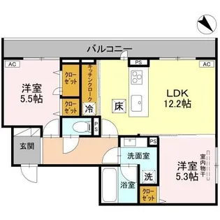 新潟県新潟市東区石山2【アパート】の間取り