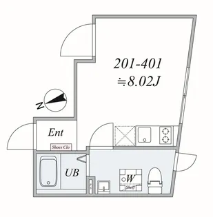 Rei trias【1階】の間取り