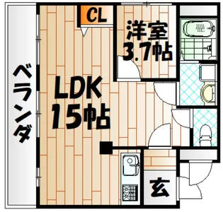 仮)京町プレイスレジデンスI【3階】の間取り