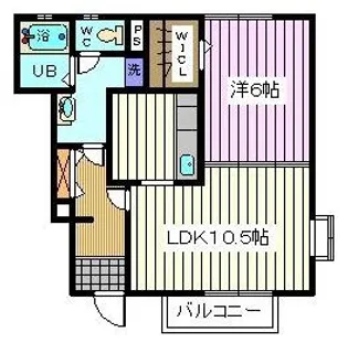 埼玉県さいたま市南区四谷3【アパート】の間取り