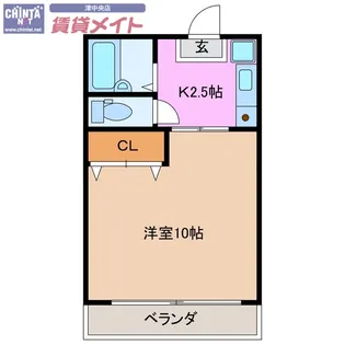 サンライズ【2階】の間取り