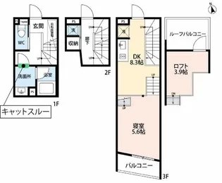 feel CnB【3階】の間取り