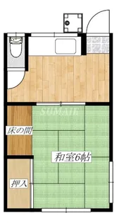 内田荘A【2階】の間取り