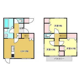 徳島県徳島市住吉1【一戸建】の間取り