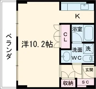 Nasicフローラコート世田谷【6階】の間取り