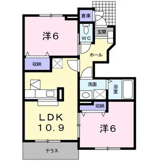 ポワールセゾン A【1階】の間取り