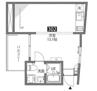 仙川アパートメント【3階】の間取り