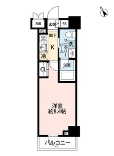 ステージグランデ茅場町【5階】の間取り