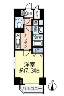グランヴァン深川木場【4階】の間取り