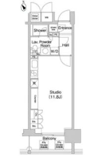 コンフォリア北参道【8階】の間取り