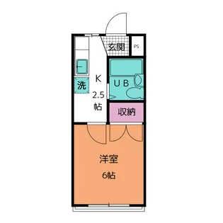 サンライズ杉吉【1階】の間取り