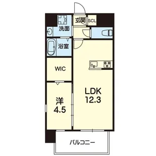 ライズ世安【4階】の間取り