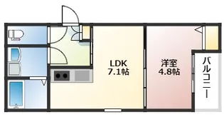 フォレスト草津南【1階】の間取り