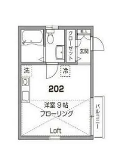 ビーフラット【2階】の間取り