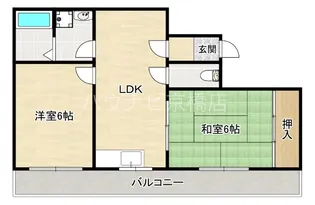 大阪府大阪市旭区中宮3【マンション】の間取り
