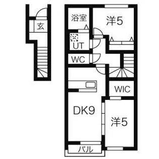 リーヴァ(riva) II期【2階】の間取り