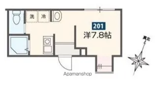 MELDIA祐天寺【2階】の間取り