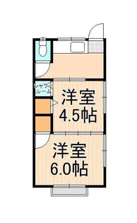 コーポスガ【2階】の間取り