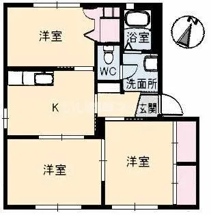 さくら館 壱号棟【1階】の間取り