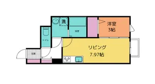 リュクスMKK【1階】の間取り