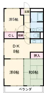 ア・ドリームさぎ山【3階】の間取り