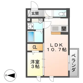 クレール【2階】の間取り
