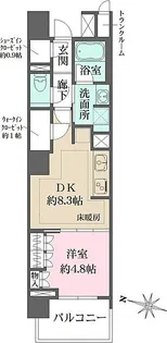 ザ・パークハウス文京白山【3階】の間取り