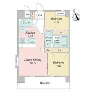 スプランディッド名駅NORTH【7階】の間取り
