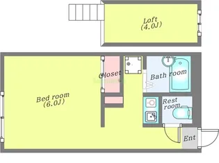 パレス萩野町【2階】の間取り