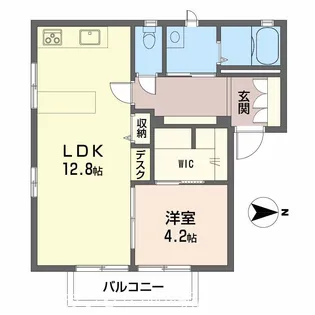 フォーレス横水【1階】の間取り