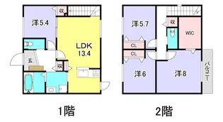 広島県広島市西区井口台2【一戸建】の間取り