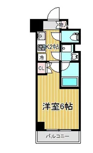 ハーモニーレジデンス武蔵小杉#002【2階】の間取り