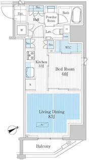 パークアクシス浅草橋II【2階】の間取り