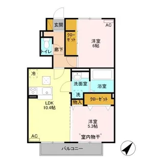 ヘルシーホーム the 2nd【1階】の間取り