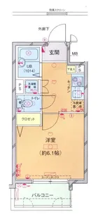 菱和パレス駒沢大学駅前【1階】の間取り