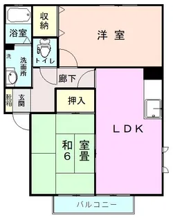 グランドゥールハイツ A棟【1階】の間取り
