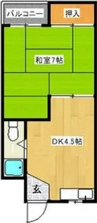 リバーサイドマンション【3階】の間取り