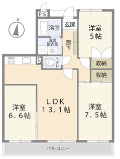 マナーハウスアンドー【2階】の間取り