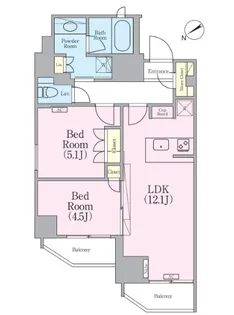 東京都台東区駒形2【マンション】の間取り